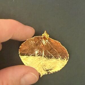 Gold Dipped Leaf Pendant